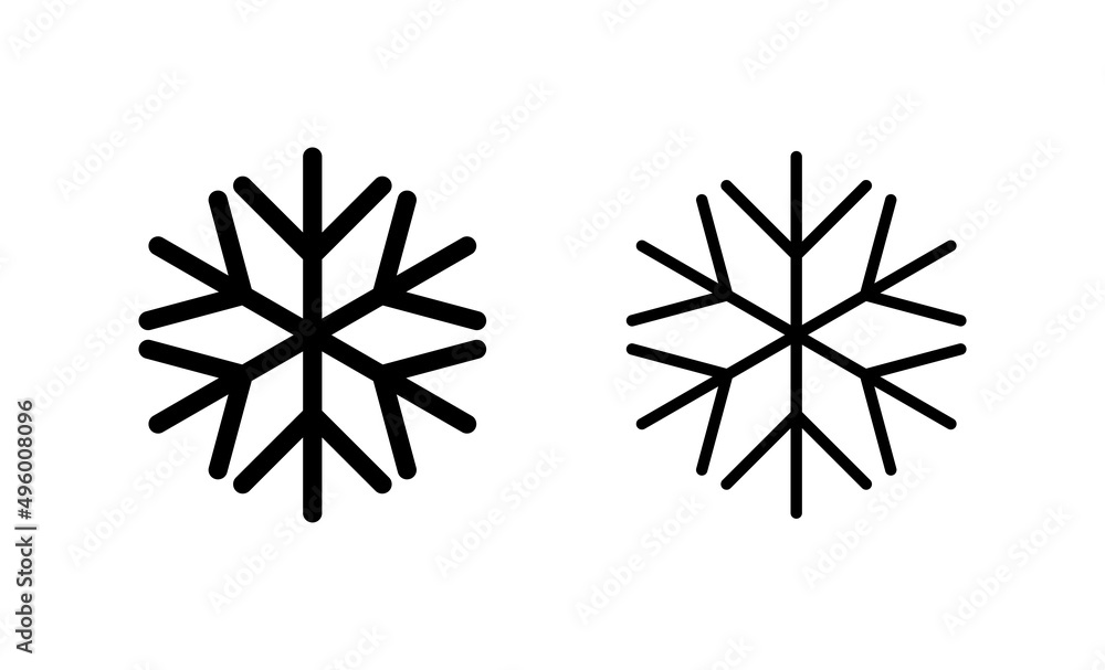 Snow icon vector. snowflake sign and symbol Snow icon vector. snowflake sign and symbol