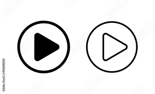 Free Download Play icon vector. Play button sign and symbol - GFXLoad