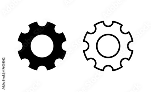 Setting icon vector. Cog setting sign and symbol. Gear Sign