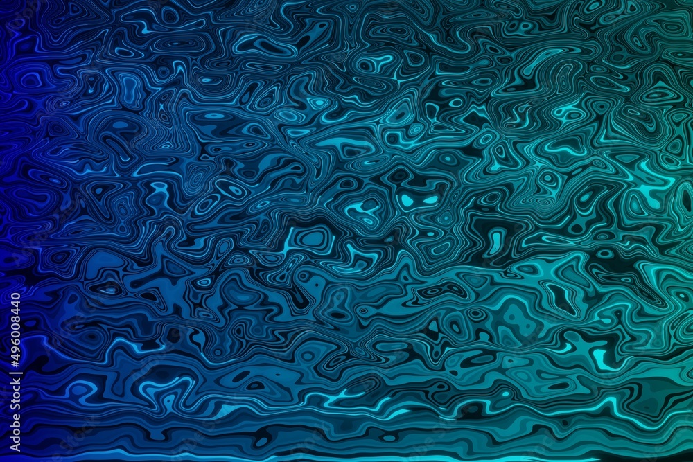 Abstract shapes rendered. Concept of use as background. Various invented shapes on a colored background. Iridescent digital art for banner background, wallpaper. 3d render, 3d illustration.