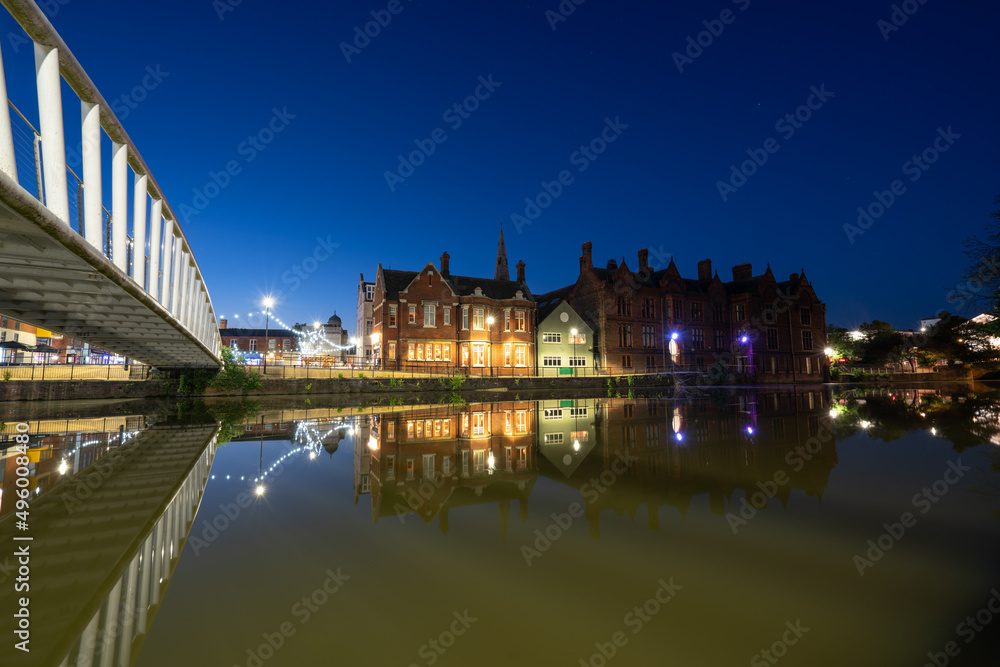Naklejka premium Bedford Riverside on the Great Ouse River. England