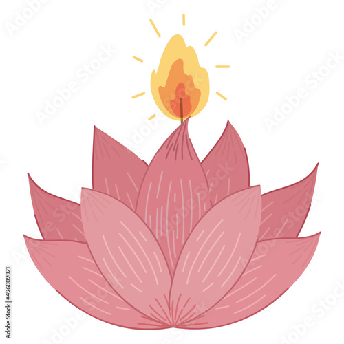 vesak lotus flower candle