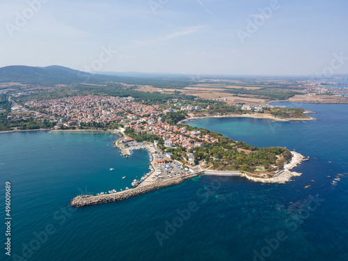 Aerial view of Town of Tsarevo, Bulgaria