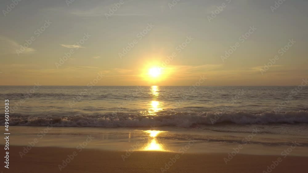 Landscape tropical sea Sunset on the beach seawater Landscape tropical sea Sunset on the beach seawater