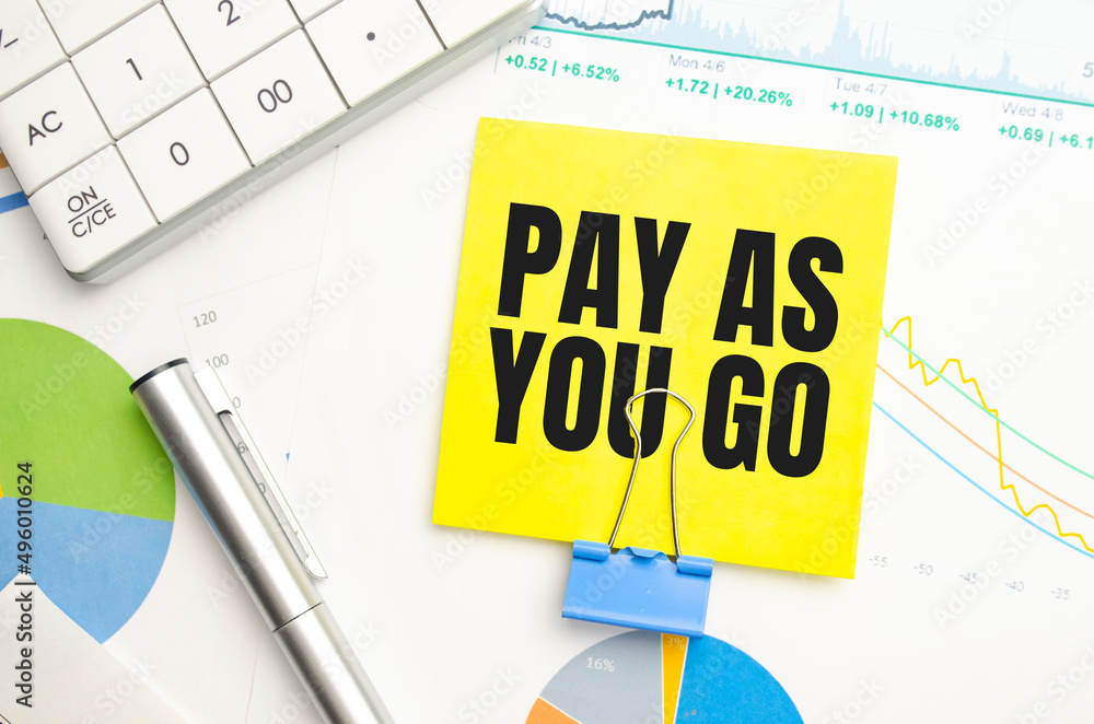 Pay As You Go Is Written On A White Business Card In A Woman s Hands business-inforgraphic-design-set-for-strategy-concept-can-be-used-for