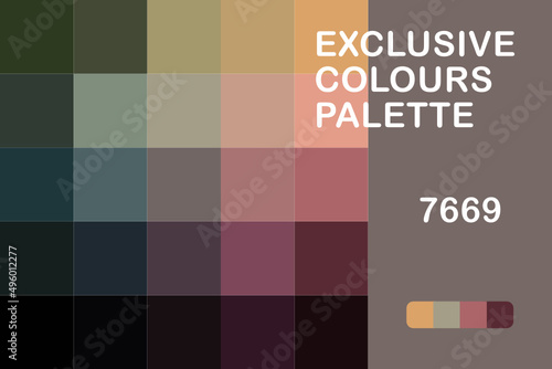 Exclusive Colours Palette 7669
