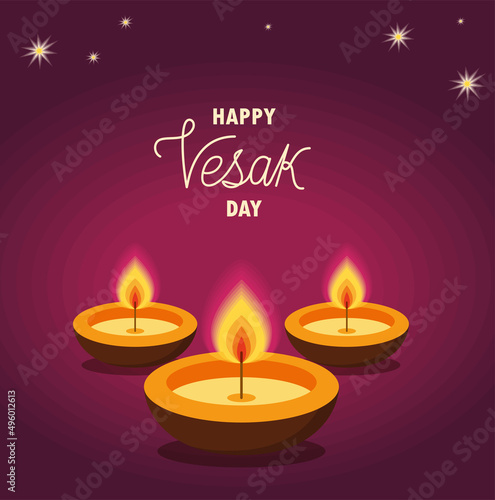 happy vesak day cartel