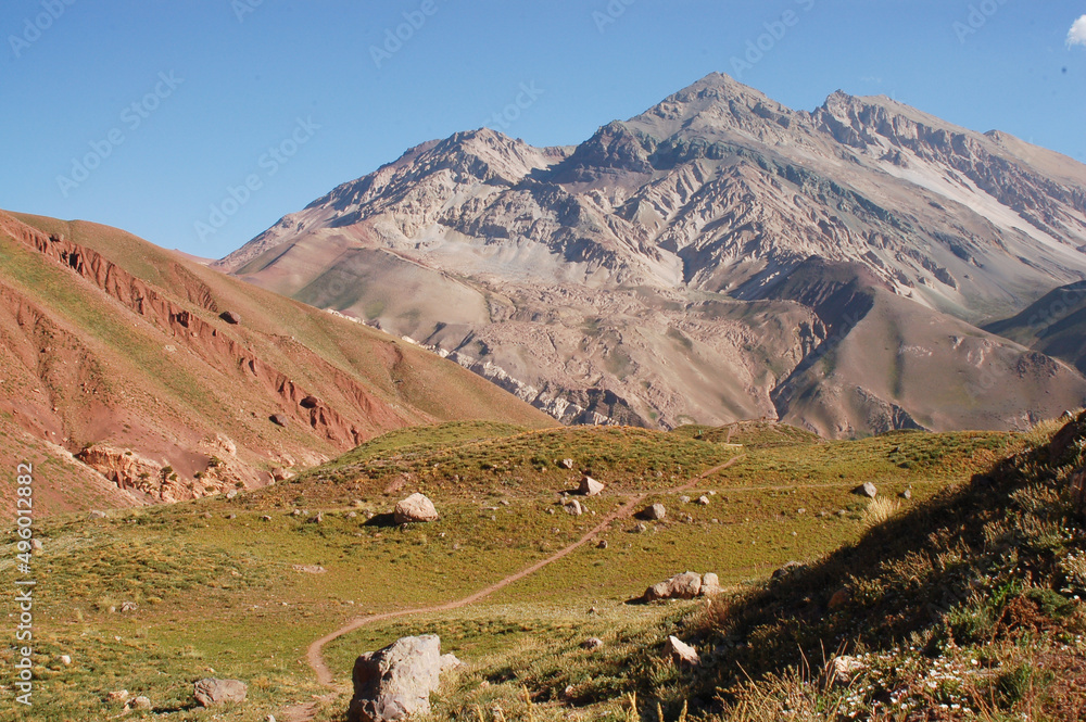 Mountain in aconcagua provincial park Mountain in aconcagua provincial park