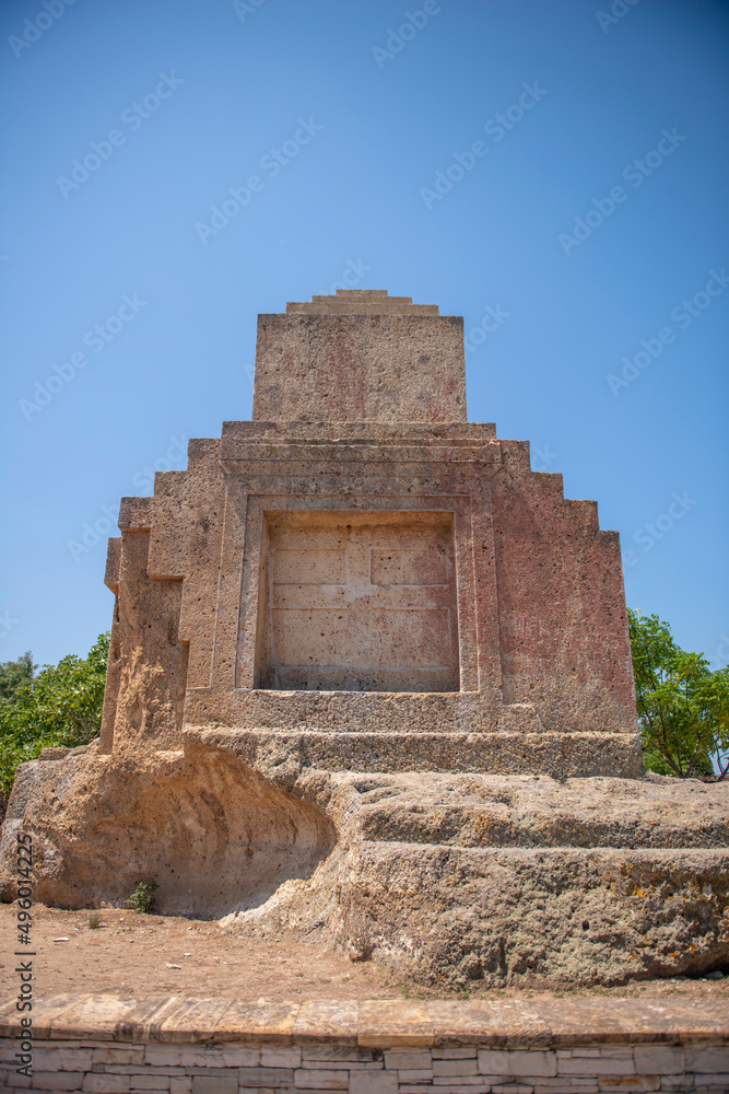 Naklejka premium ancient Persian tomb . Foca, Izmir, Turkey