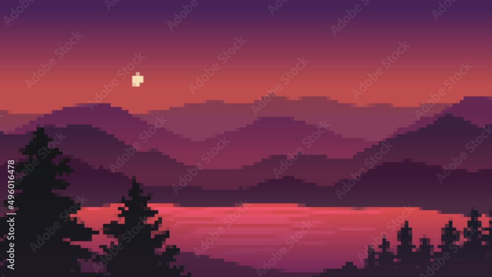 Pixelated Sunset 7