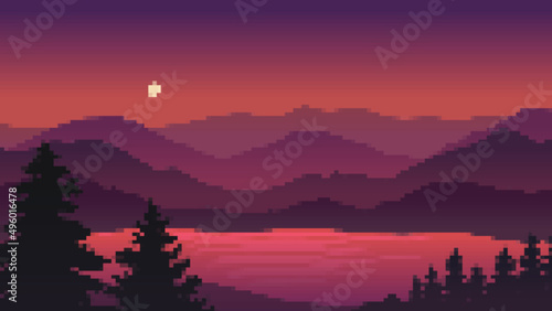 Pixelated Sunset 7