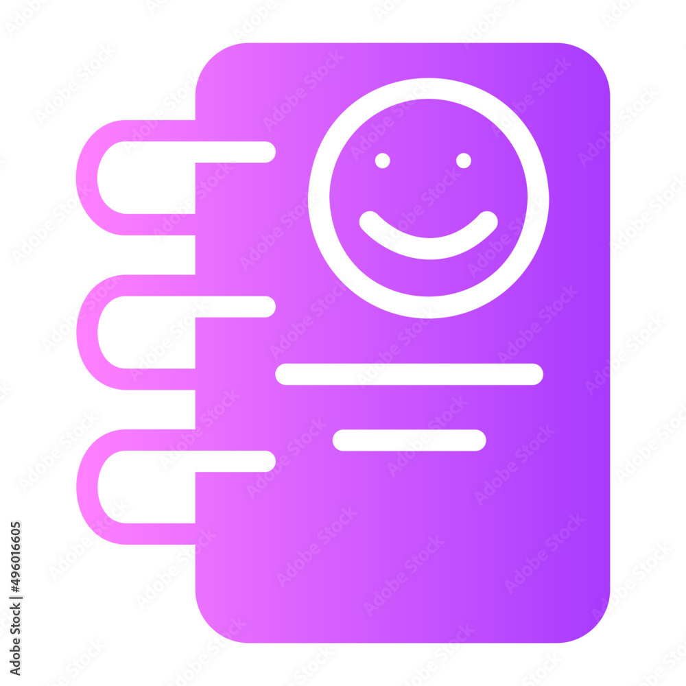 notebook gradient icon notebook gradient icon