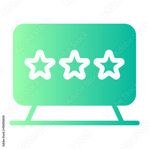 monitor rating gradient icon