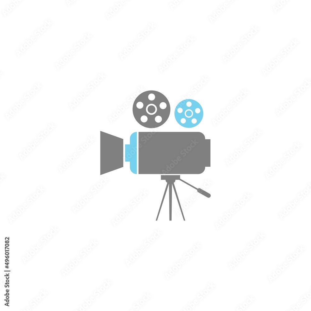 Video Camera, Film Camera Icon illustration