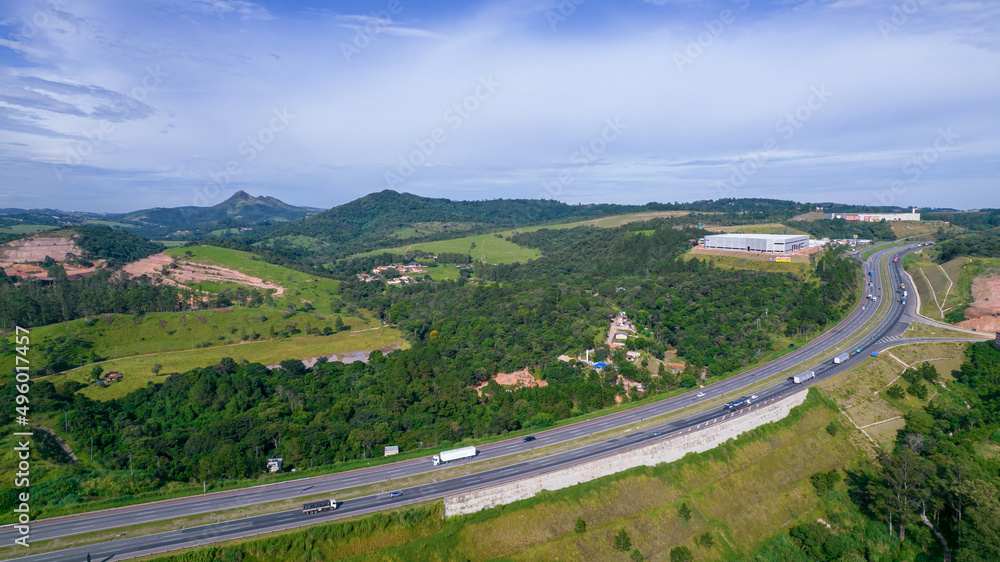 Aerial view of the Presidente Castello Branco Highway.
