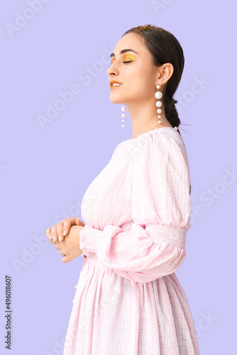 Attractive young woman with...