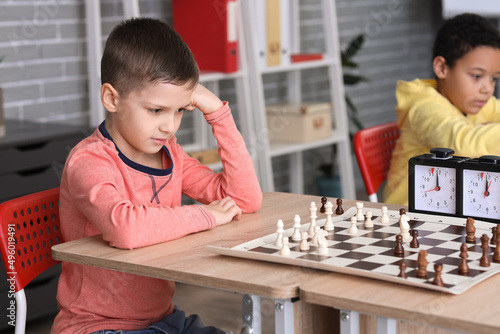 Little children playing che...