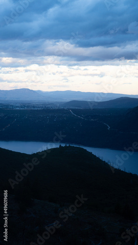 sunset in the mountains