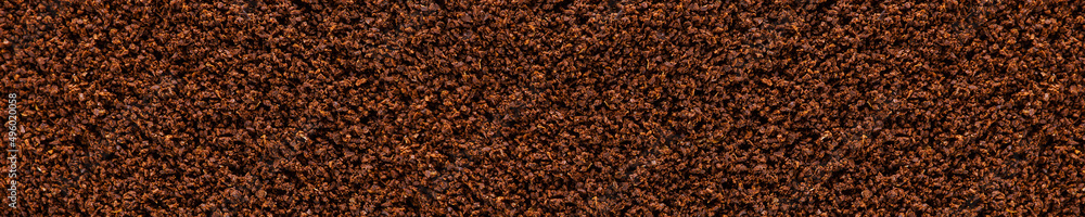 coffee powder abstract background. Coffee grind texture background , banner. coffee powder abstract background. Coffee grind texture background , banner.