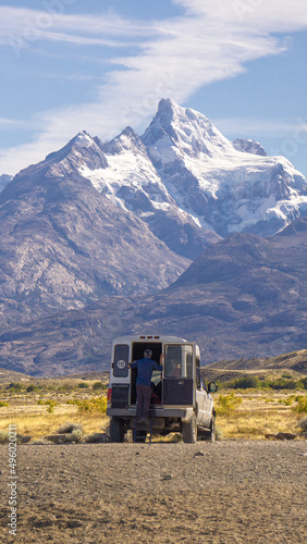 truck on the mountain in calafate Argentina
