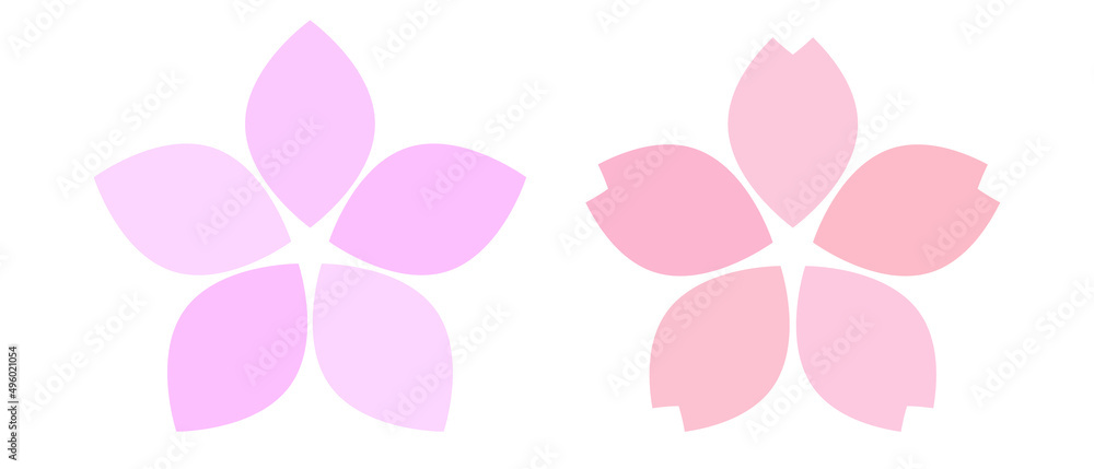 Cherry blossom icon set. Spring Flowers. Vector.