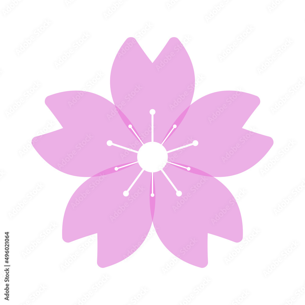 Cherry blossoms are the spring flower of Japan. Vector. Cherry blossoms are the spring flower of Japan. Vector.