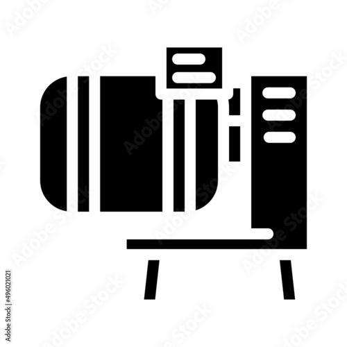 massagers equipment glyph icon vector. massagers equipment sign. isolated contour symbol black illustration