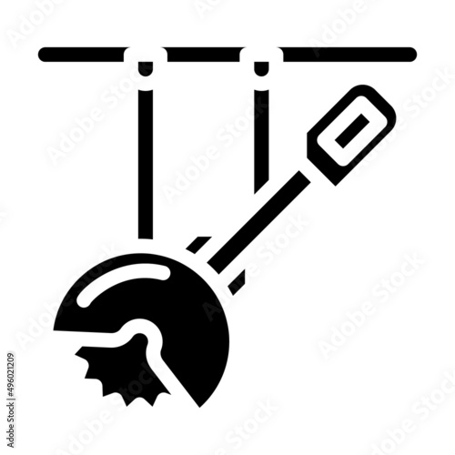 circular saws glyph icon vector. circular saws sign. isolated contour symbol black illustration