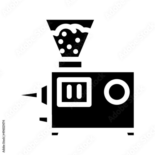 vacuum syringe glyph icon vector. vacuum syringe sign. isolated contour symbol black illustration