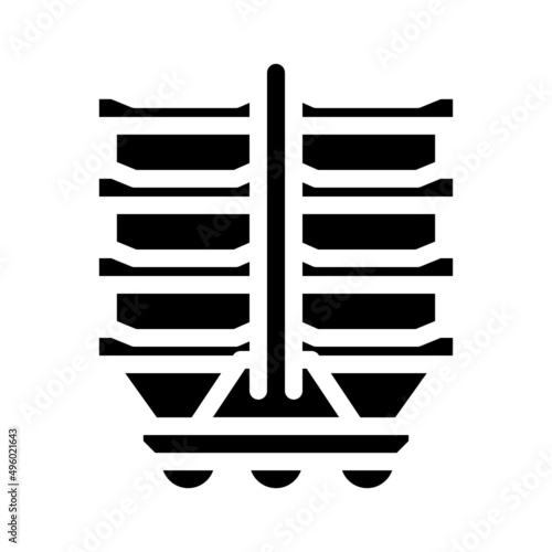 roasting sausage frame glyph icon vector. roasting sausage frame sign. isolated contour symbol black illustration