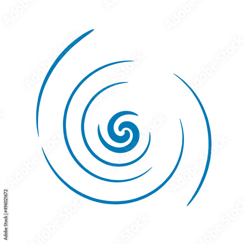 water ripple minimal Logo Icon ripples top view vector illustration 
