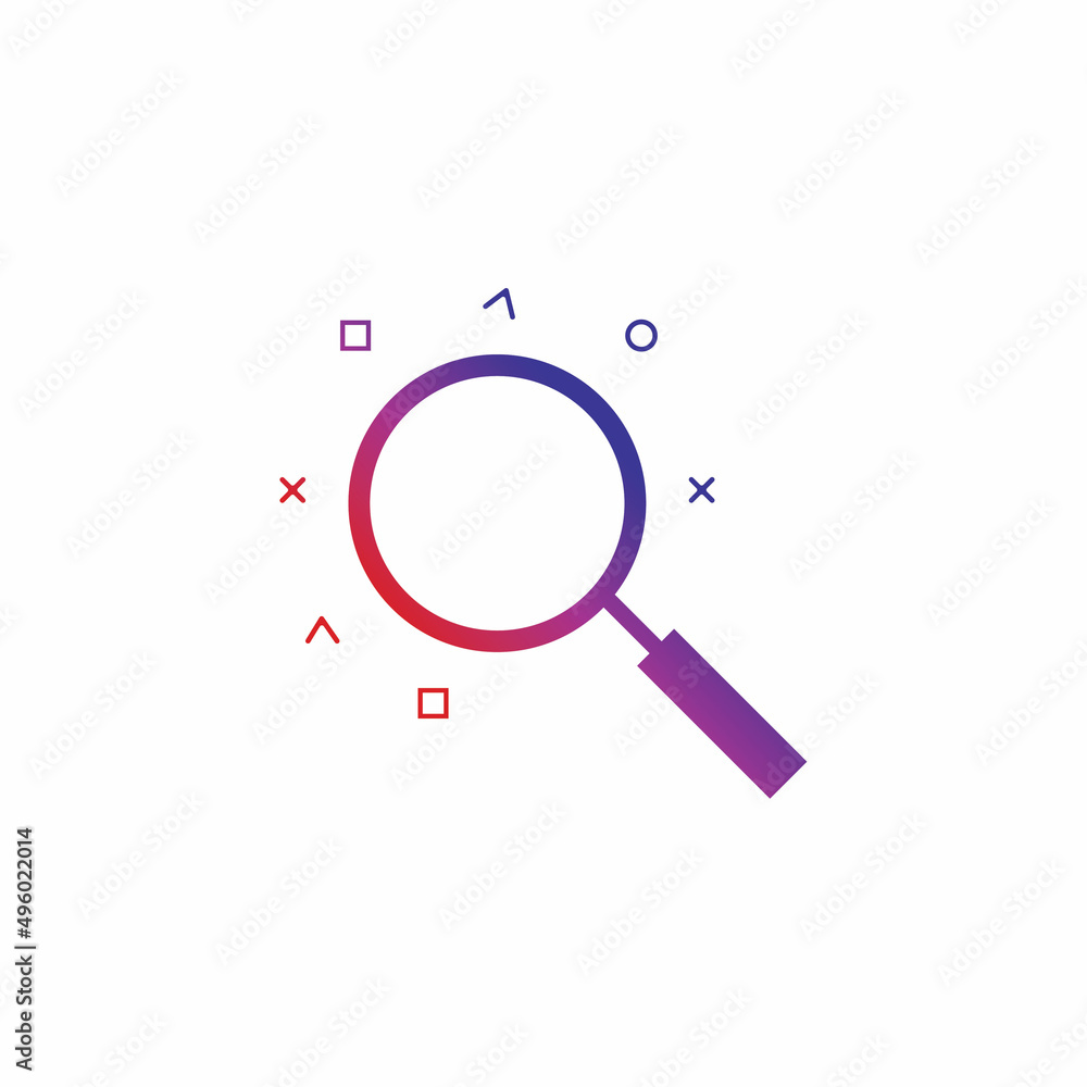 Search vector logo icon design background Search vector logo icon design background