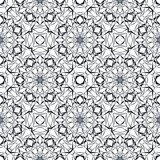 Geometric seamless pattern, abstract black and white background, fashion print, vector decorative texture.