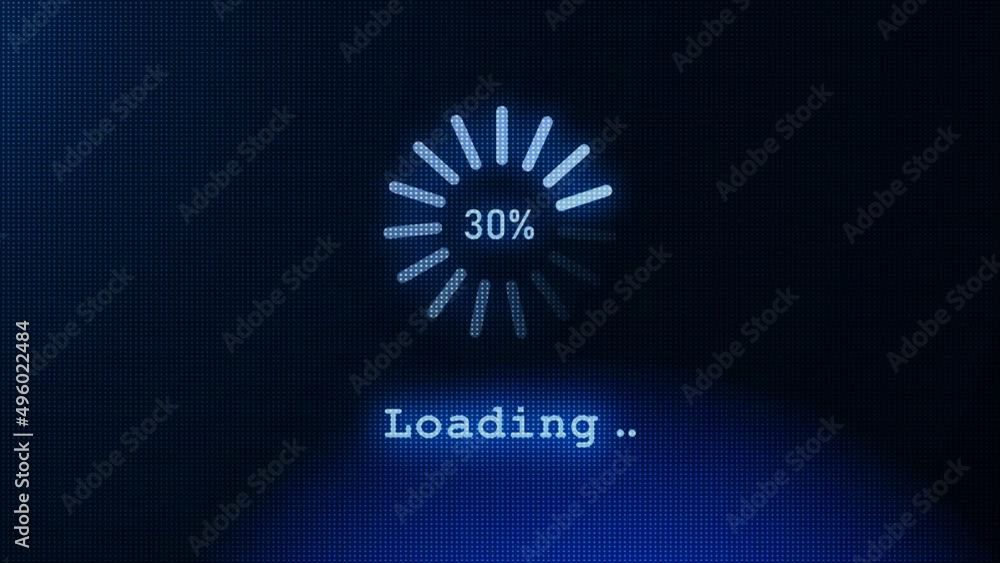 Video Stock 4k Circle Loading Process Loading circle icon to Complete
