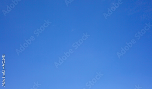 Blue sky and white clouds.