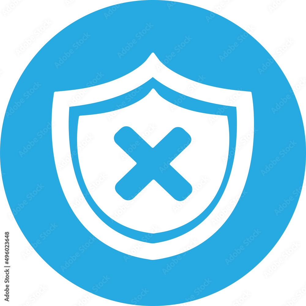 Fototapeta premium Security icon anti virus sign design