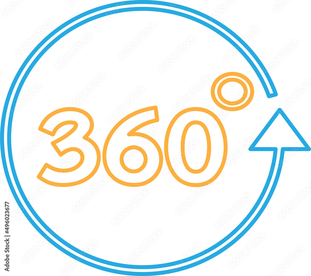 360 Degree icon sign symbol design 360 Degree icon sign symbol design