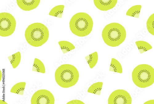 seamless pattern with kiwi fruit for banners, cards, flyers, social media wallpapers, etc.