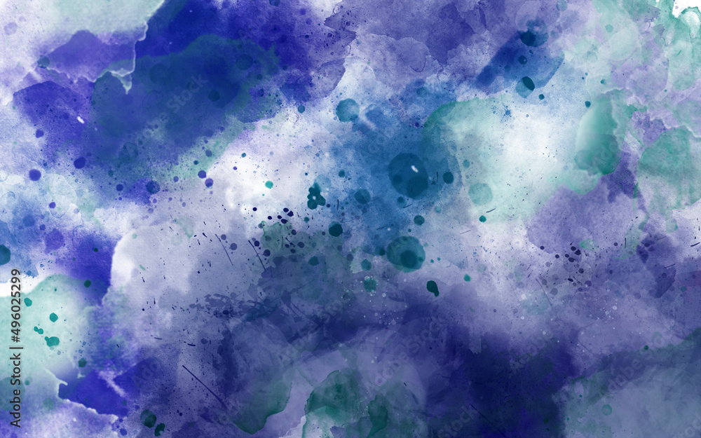 Fototapeta premium Paper texture aquarelle dark blue watercolor ink painted black canvas vector for modern creative design. Paper textured aquarelle deep black canvas for modern creative design. 