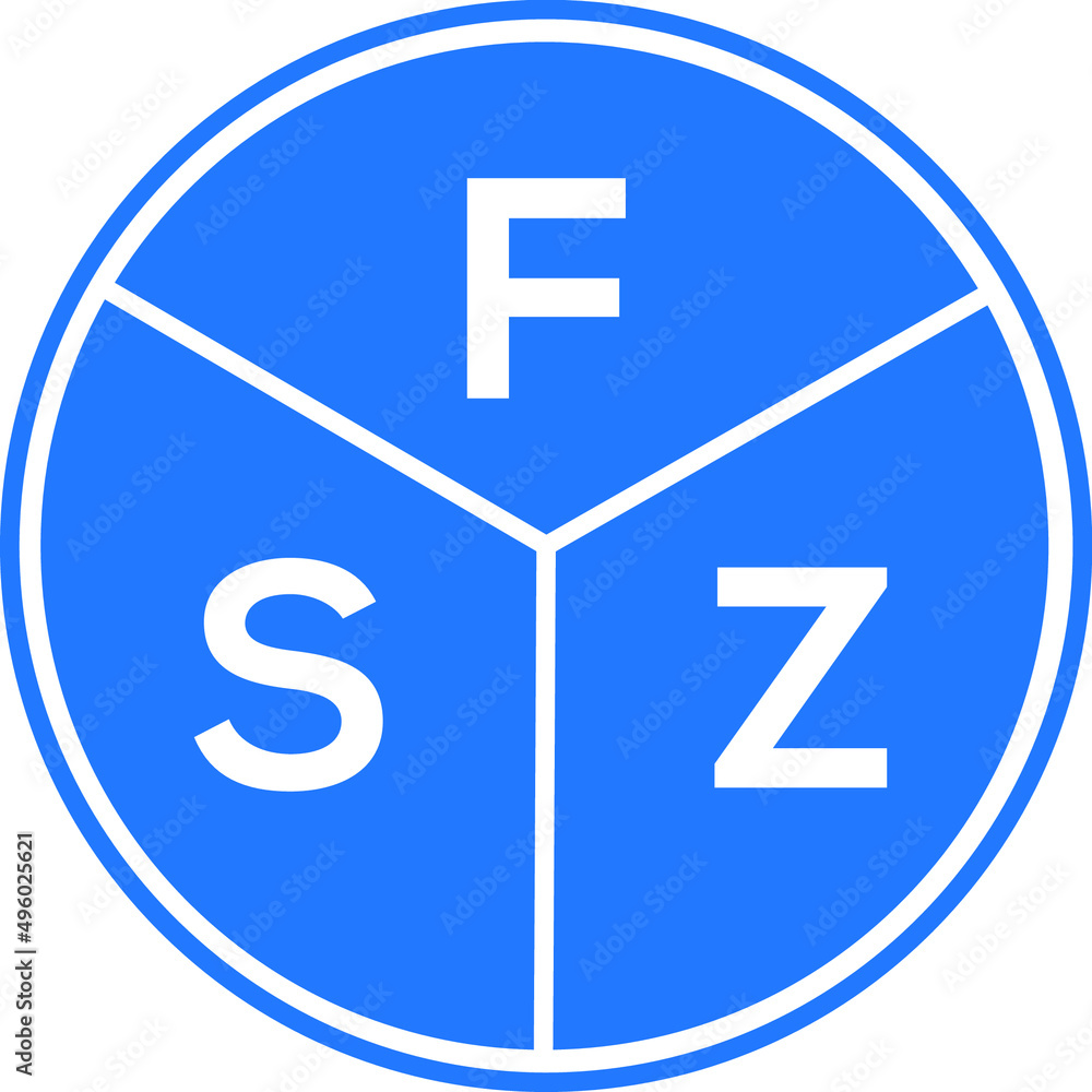 FSZ letter logo design on White background. FSZ creative Circle letter logo concept. FSZ letter design. FSZ letter logo design on White background. FSZ creative Circle letter logo concept. FSZ letter design.