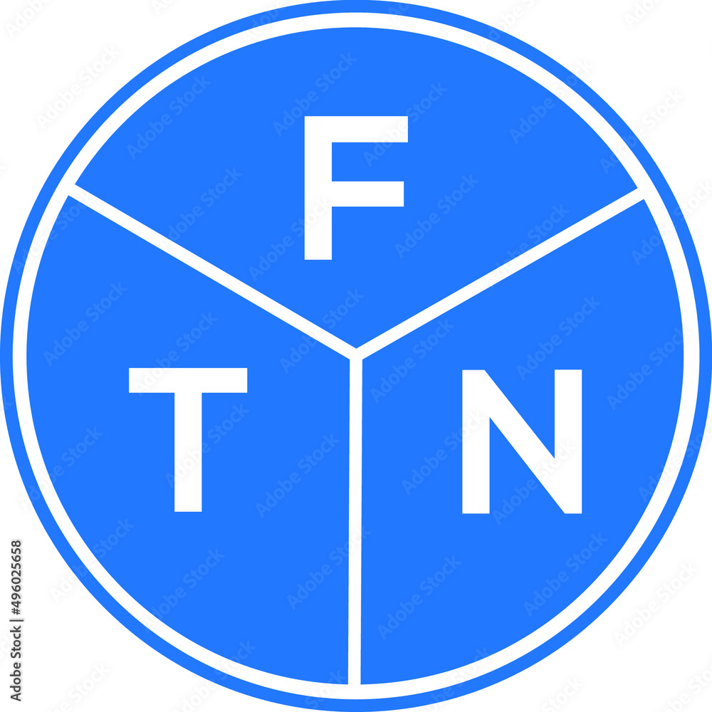 FTN letter logo design on White background. FTN creative Circle letter logo concept. FTN letter design. FTN letter logo design on White background. FTN creative Circle letter logo concept. FTN letter design.