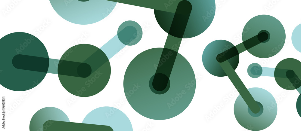 Abstract background. Round dots connected by lines. Trendy techno business template for wallpaper, banner, background or landing Abstract background. Round dots connected by lines. Trendy techno business template for wallpaper, banner, background or landing