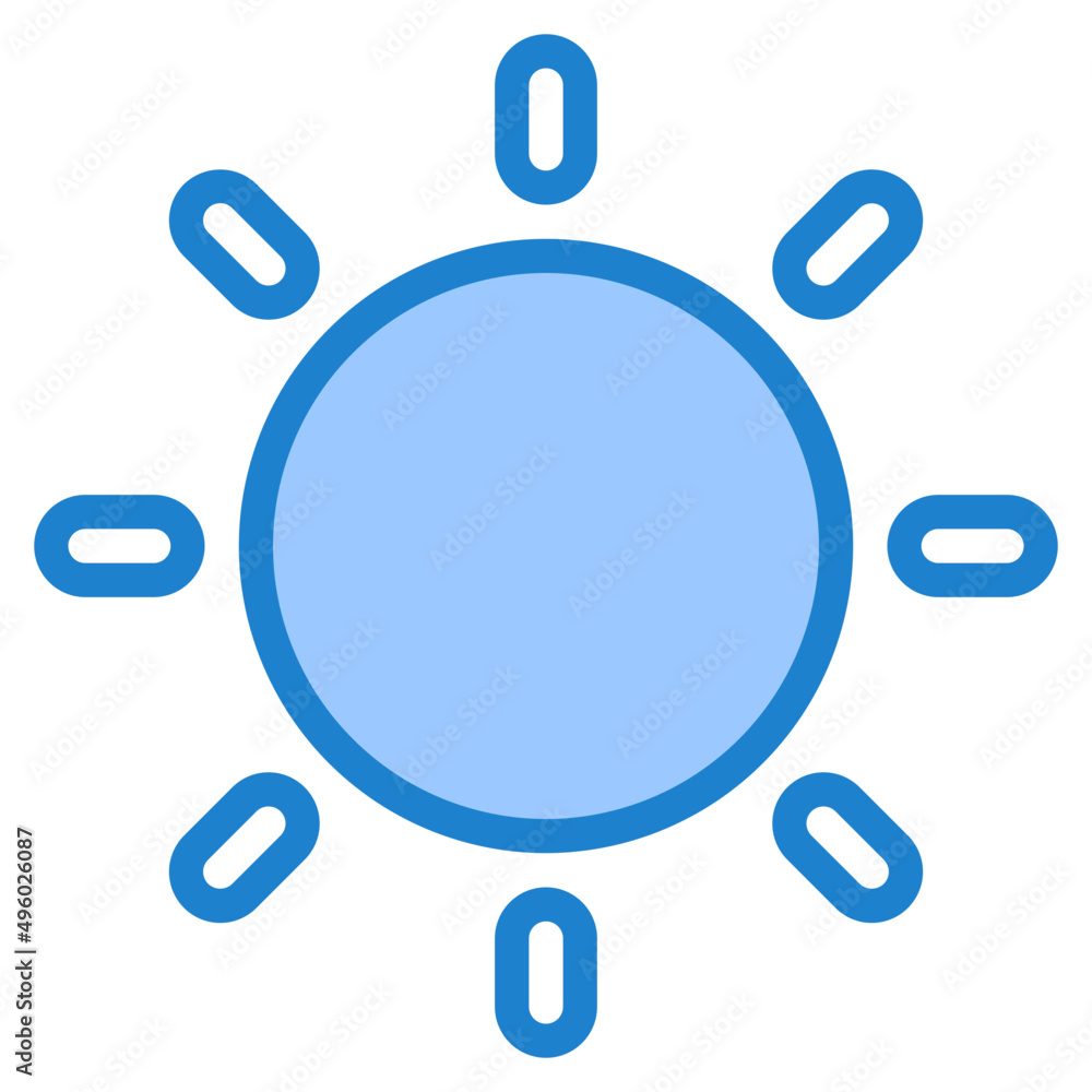 sun blue style icon sun blue style icon