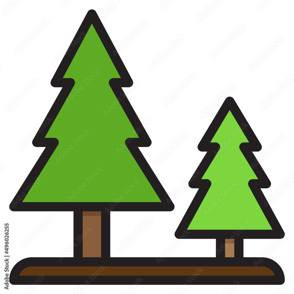 pine color line style icon pine color line style icon