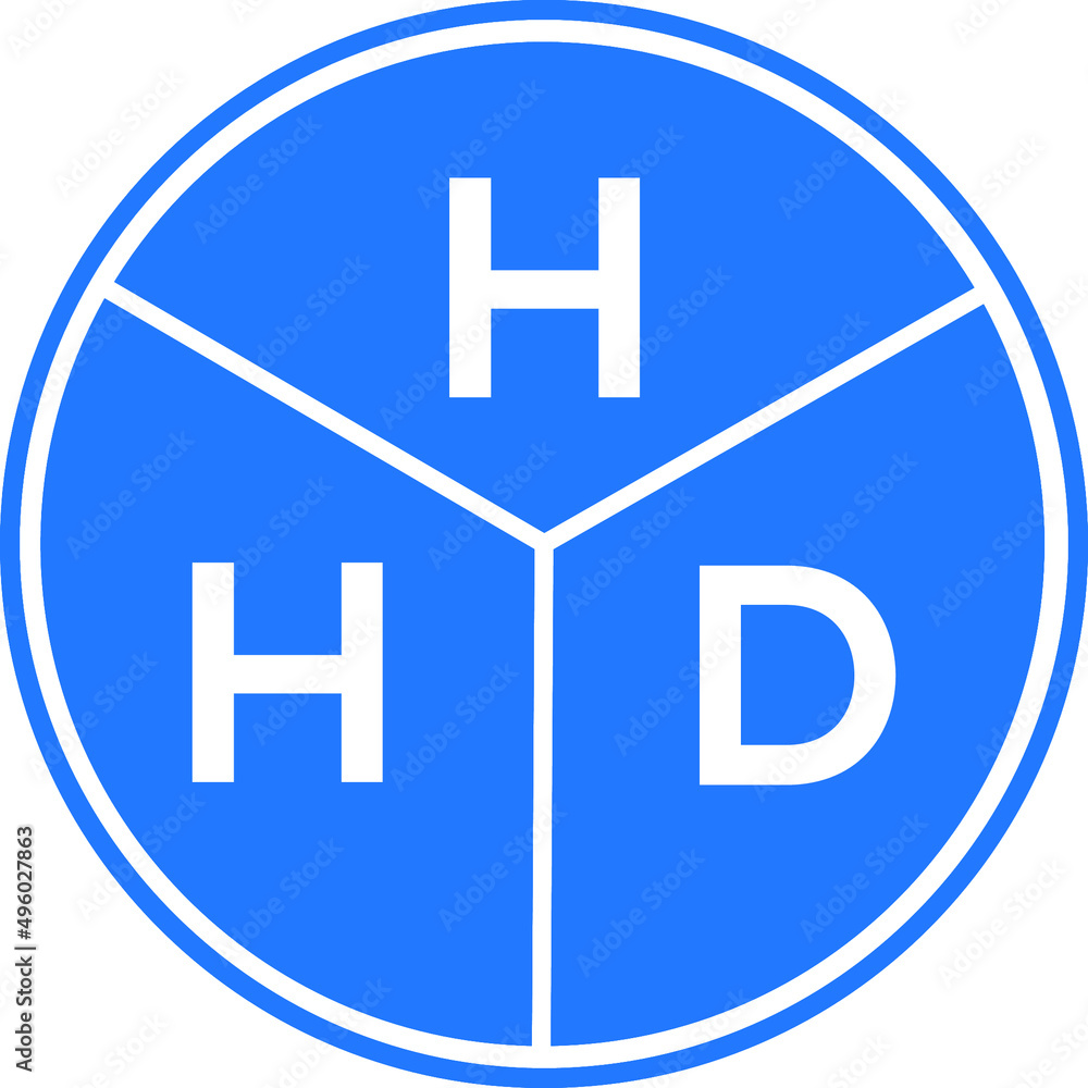 HHD letter logo design on White background. HHD creative Circle letter logo concept. HHD letter design. HHD letter logo design on White background. HHD creative Circle letter logo concept. HHD letter design.