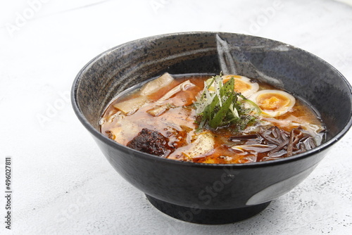 Freshly made bowl of Japanese Ramen