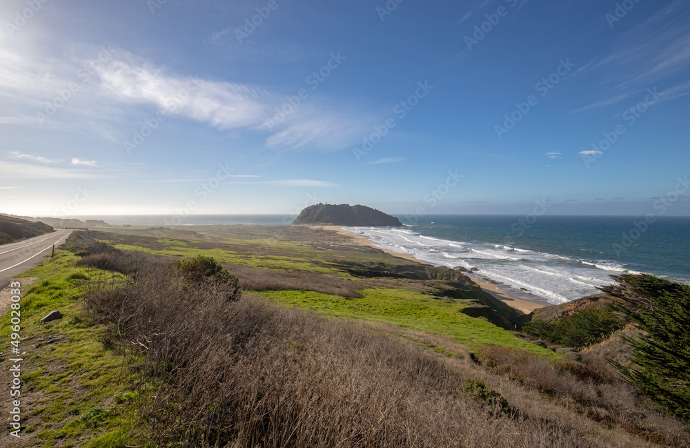 Point Sur next to Cabrillo Highway north of Big Sur on the central coast of California United States