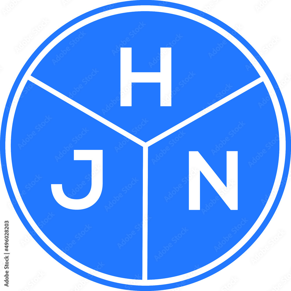HJN letter logo design on black background. HJN creative initials letter logo concept. HJN letter design. HJN letter logo design on black background. HJN creative initials letter logo concept. HJN letter design.