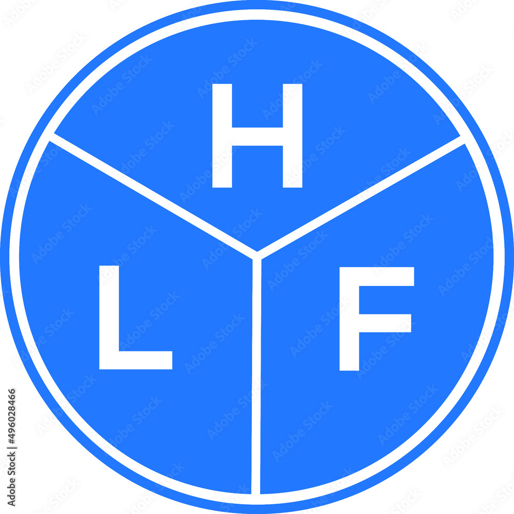 HLF letter logo design on White background. HLF creative Circle letter logo concept. HLF letter design. HLF letter logo design on White background. HLF creative Circle letter logo concept. HLF letter design.