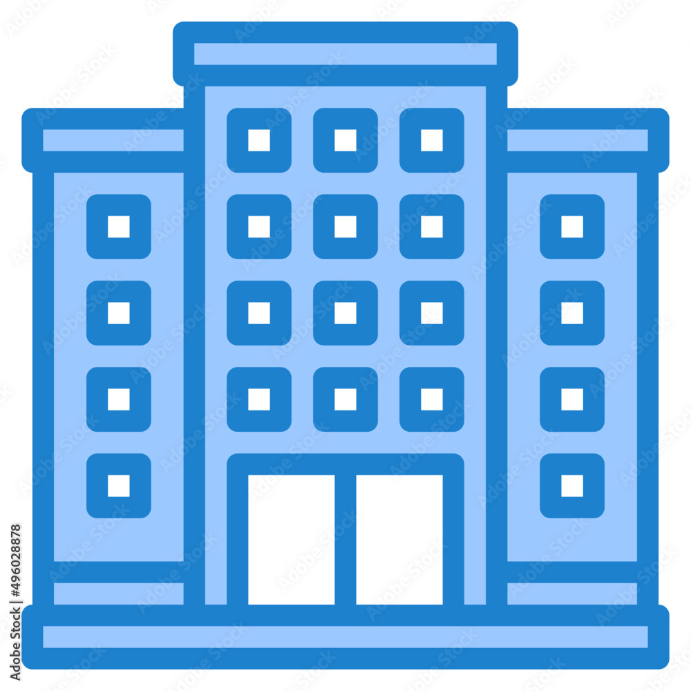 building blue style icon